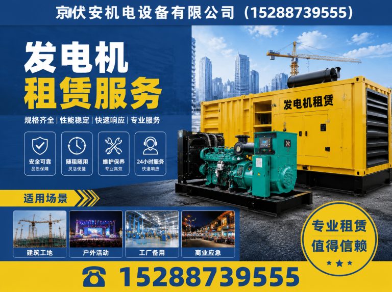 仙桃发电机出租展示图